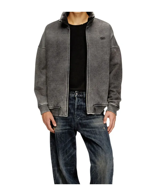 Full-Zip Embroidered Jacket