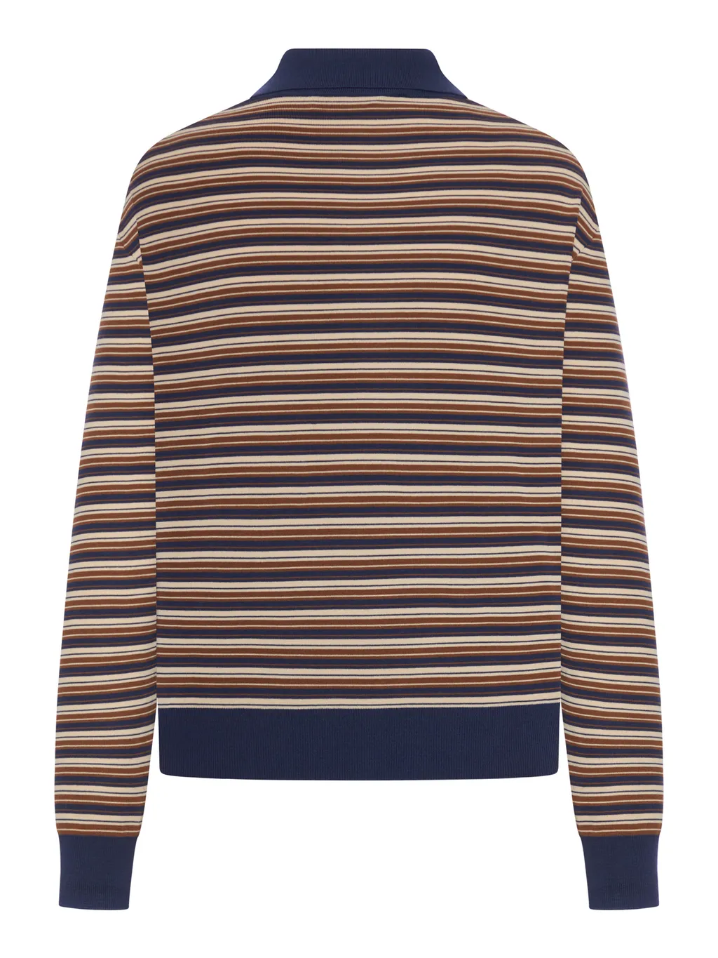 Miu Miu Knitted Striped Polo Shirt