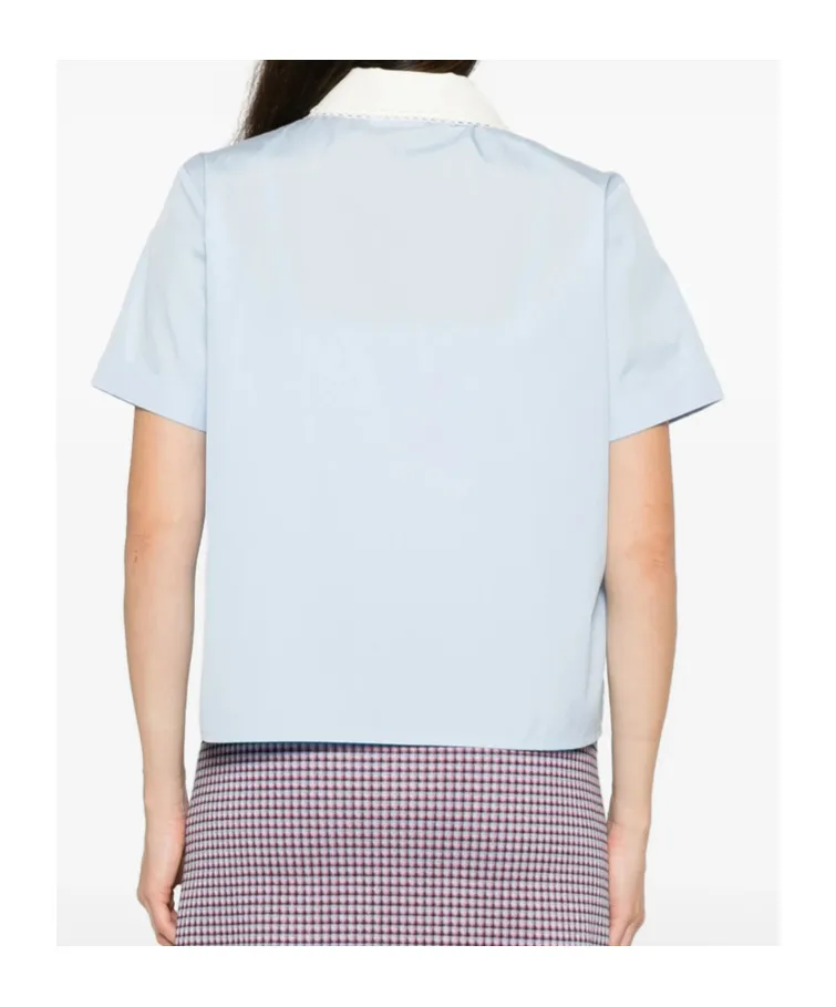 Miu Miu Short-Sleeved Button-Up Shirt