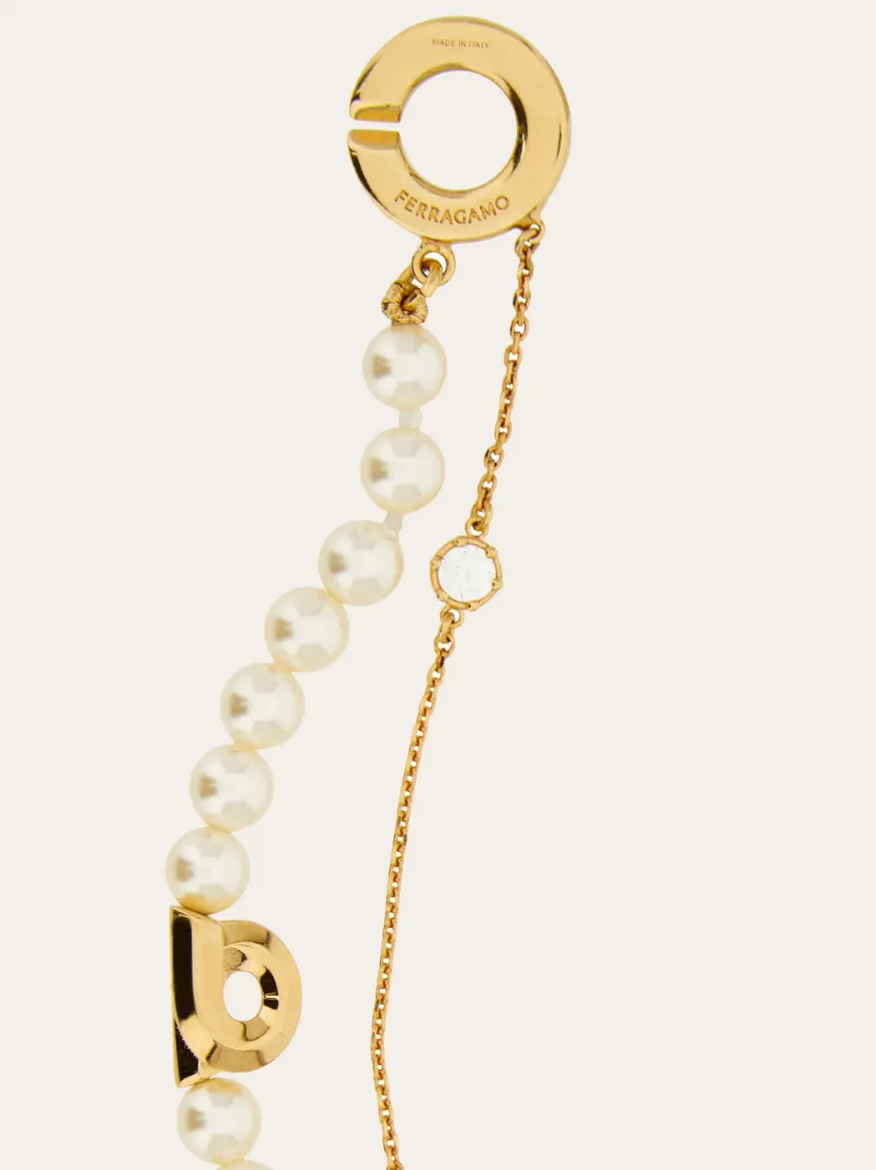 Double Strand Bracelet With Pearls