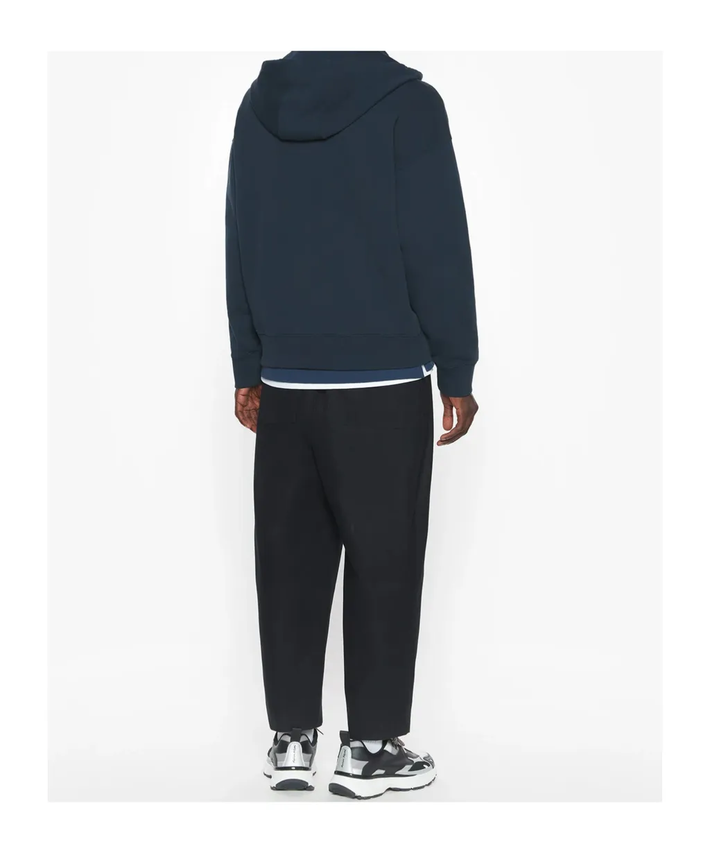 Bold Fox Head Patch Zipped Hoodie