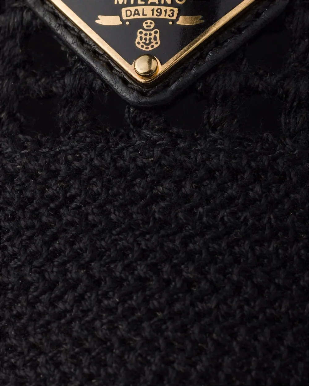 Prada Triangle-Logo Mesh Ballerinas