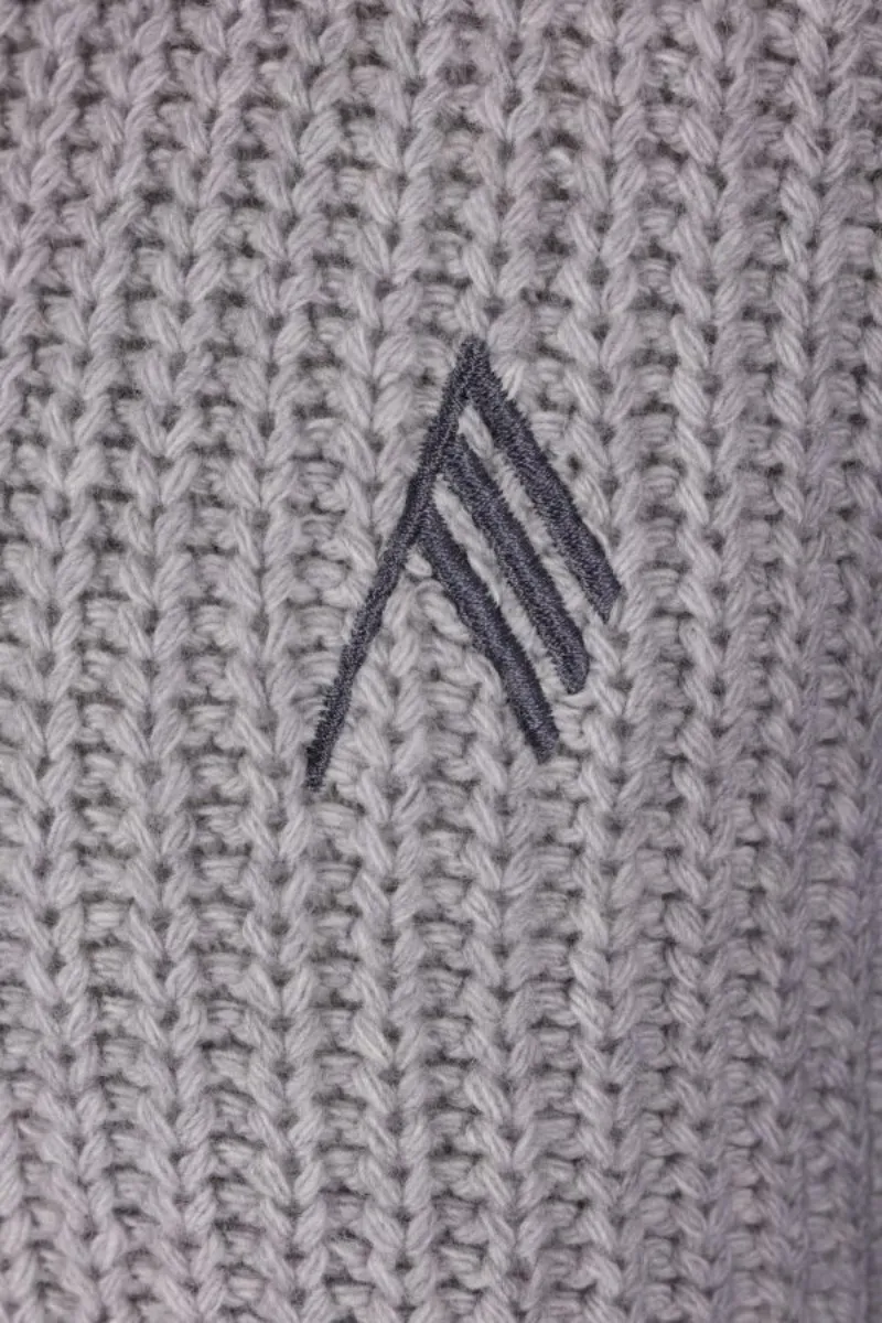 The Attico Zipped High Neck Cardigan