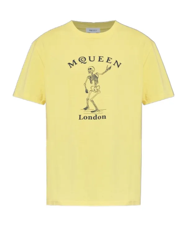 Alexander Mcqueen Skull Printed Crewneck T-Shirt