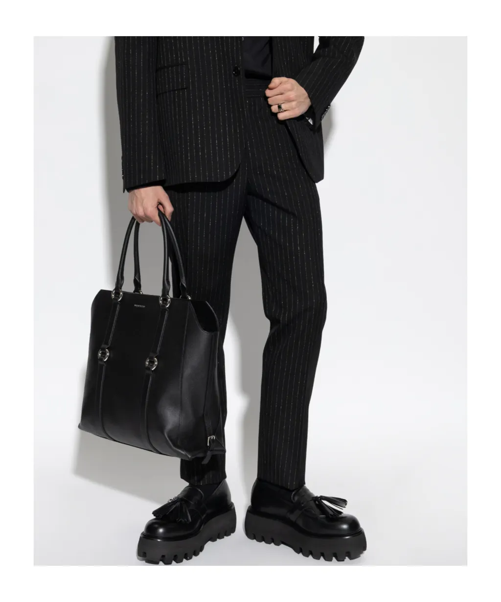 Alexander Mcqueen Lurex Thread Tailored Trousers