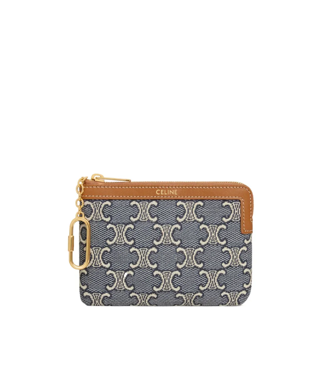 Coin Purse In Jacqaurd Triomphe All Over