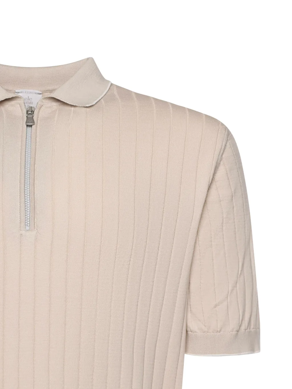 Eleventy Zip Polo Knitted Sweater
