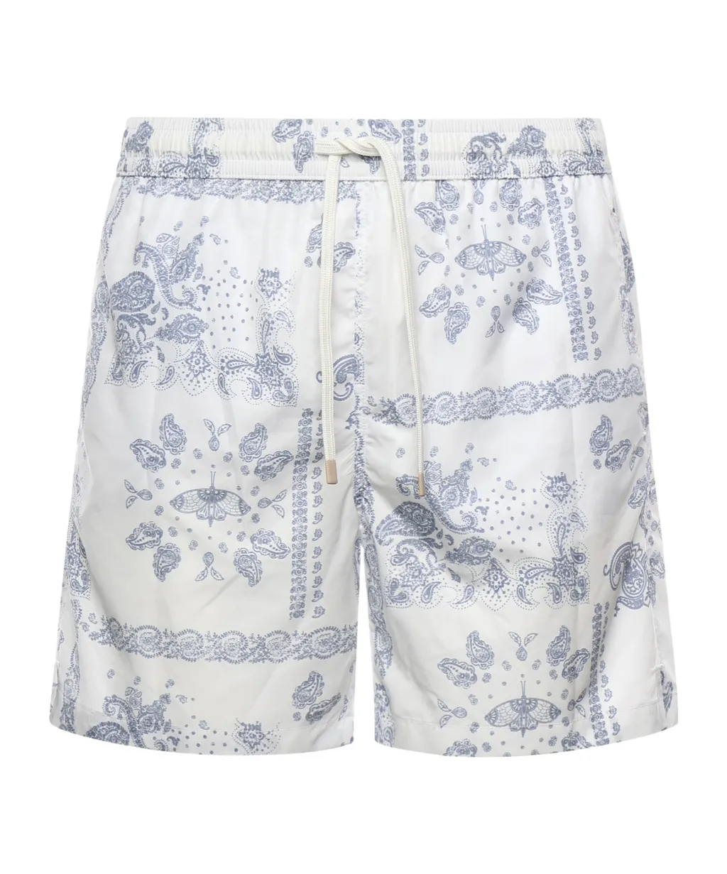 Eleventy Paisley Print Swim Shorts
