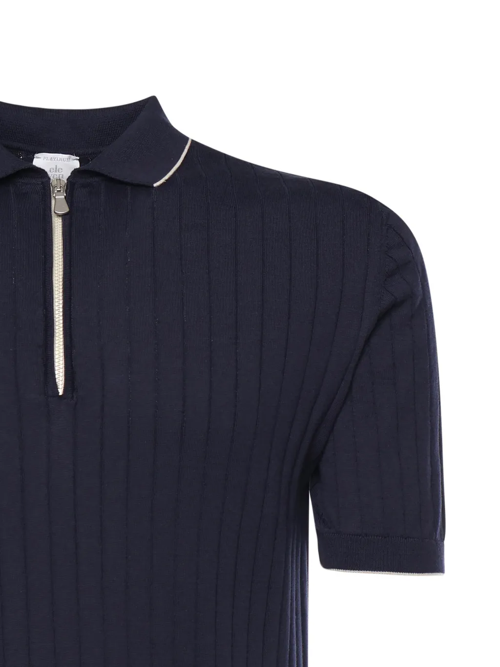 Eleventy Zip Polo Knitted Sweater