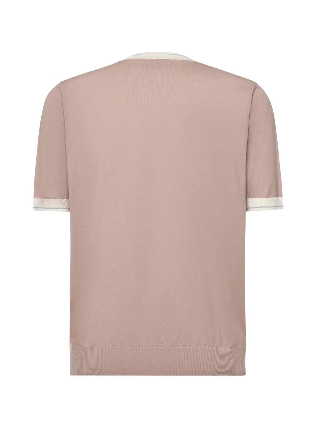 Eleventy Contrast Trim Crew Neck T-Shirt