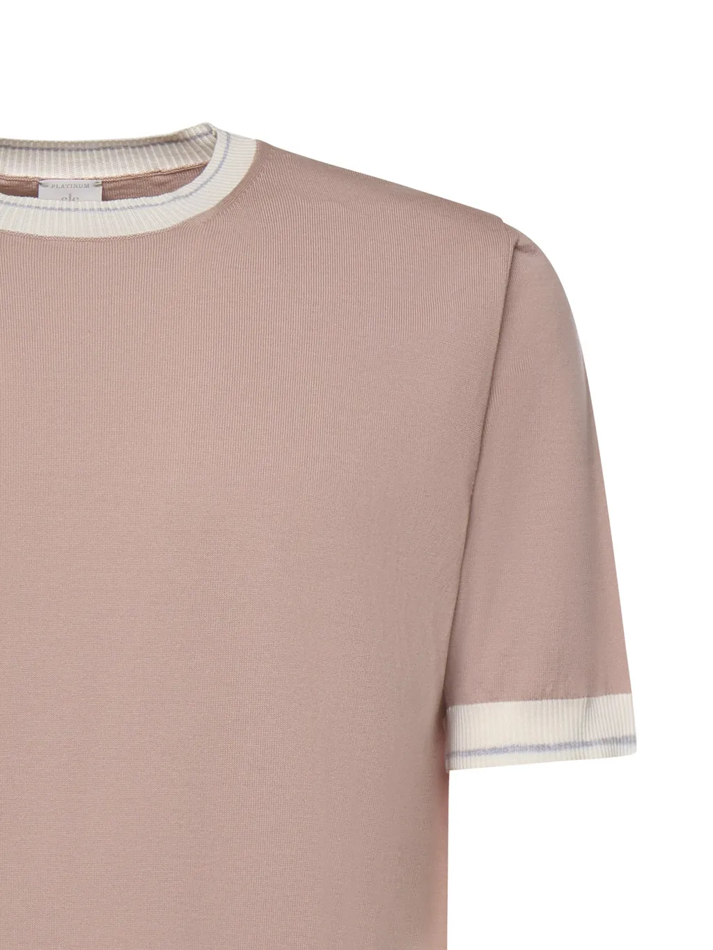 Eleventy Contrast Trim Crew Neck T-Shirt