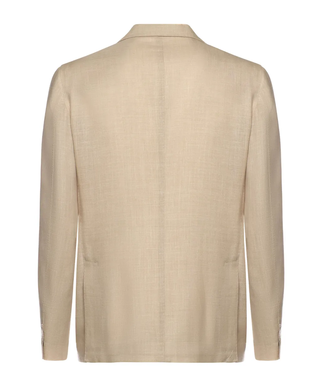 Single-Breasted Long-Sleeved Suit Jacket