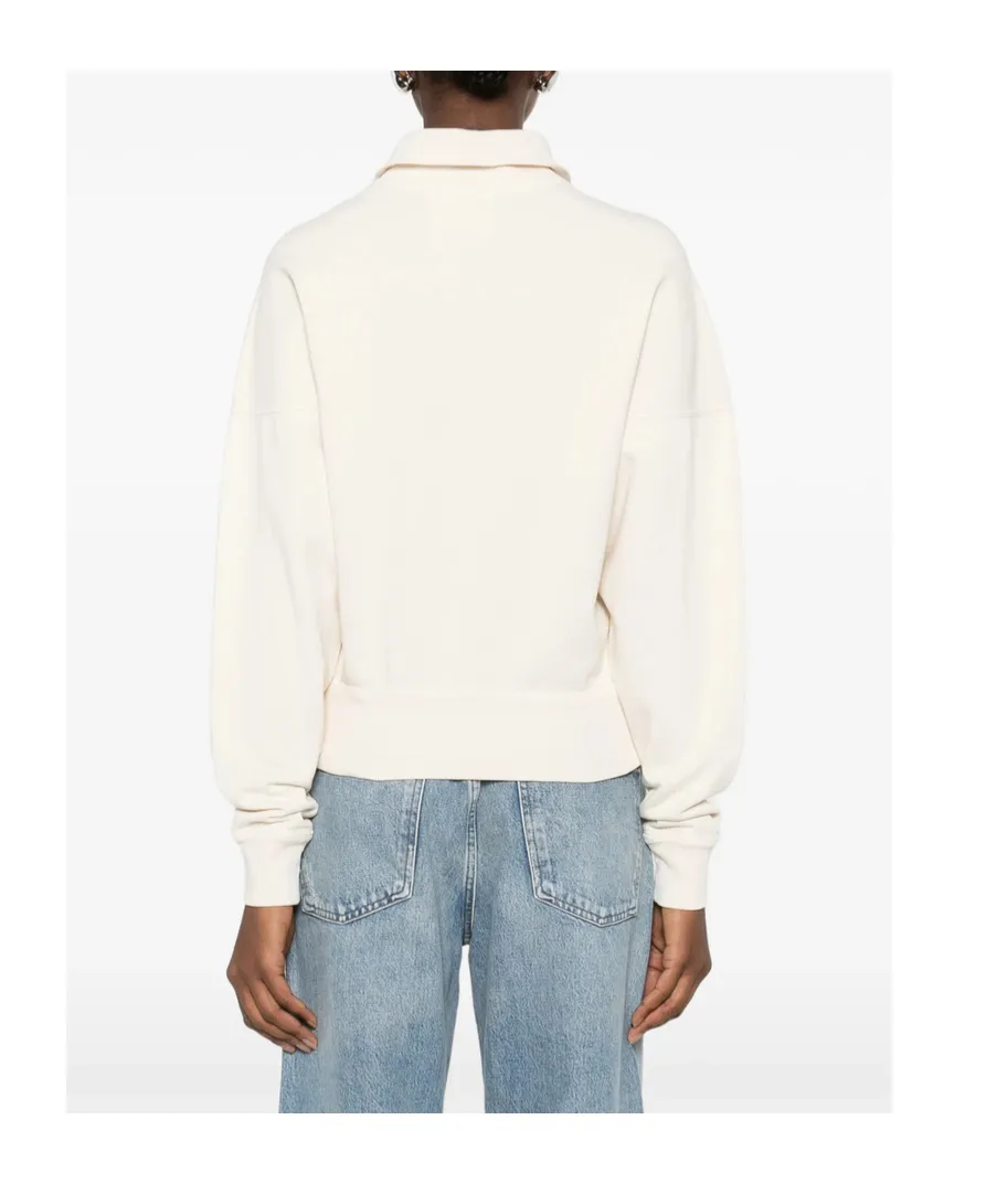 Isabel Marant ÉToile Half Zip Logo Sweater