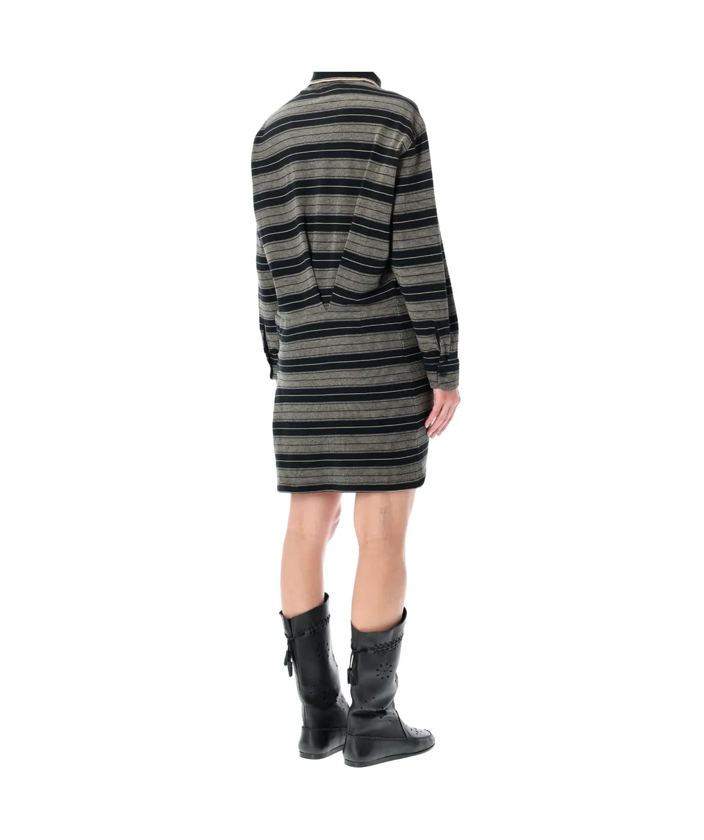 Isabel Marant ÉToile Isea Striped Polo Mini Dress