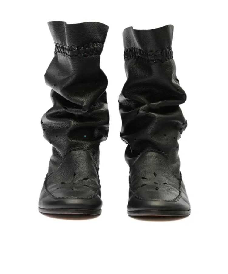 Isabel Marant Tassel Braided Perforated Detail Boots