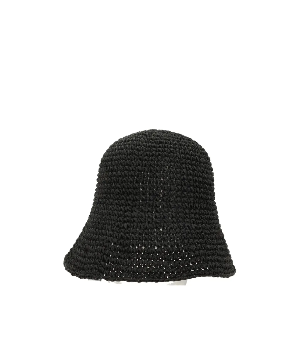 Maison Michel Logo Plaque Woven Bucket Hat