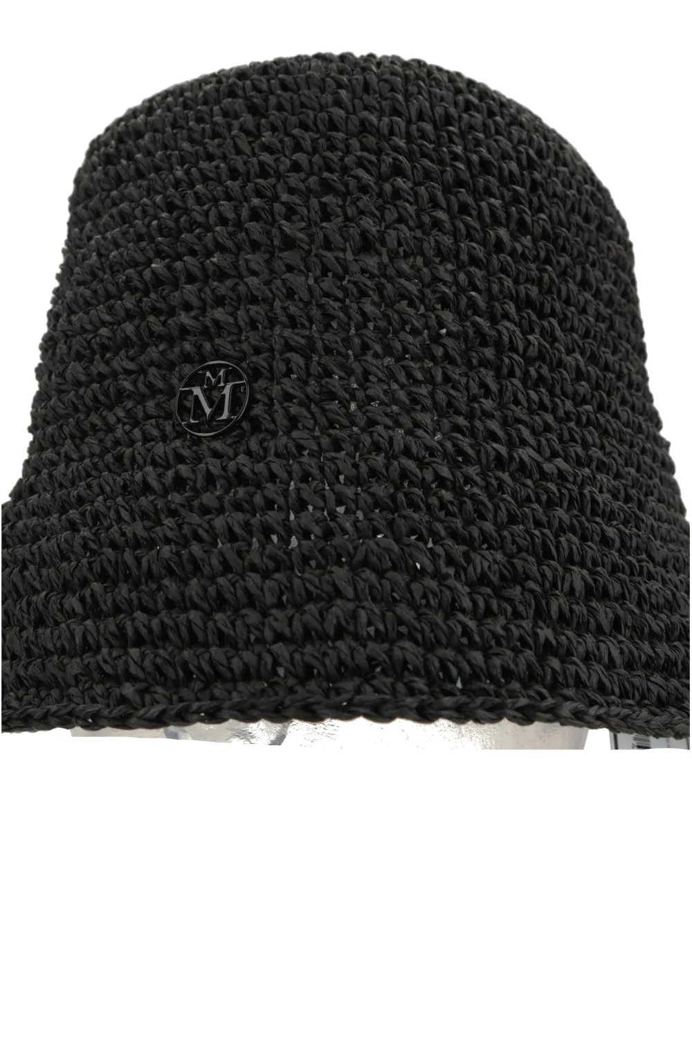 Maison Michel Logo Plaque Woven Bucket Hat