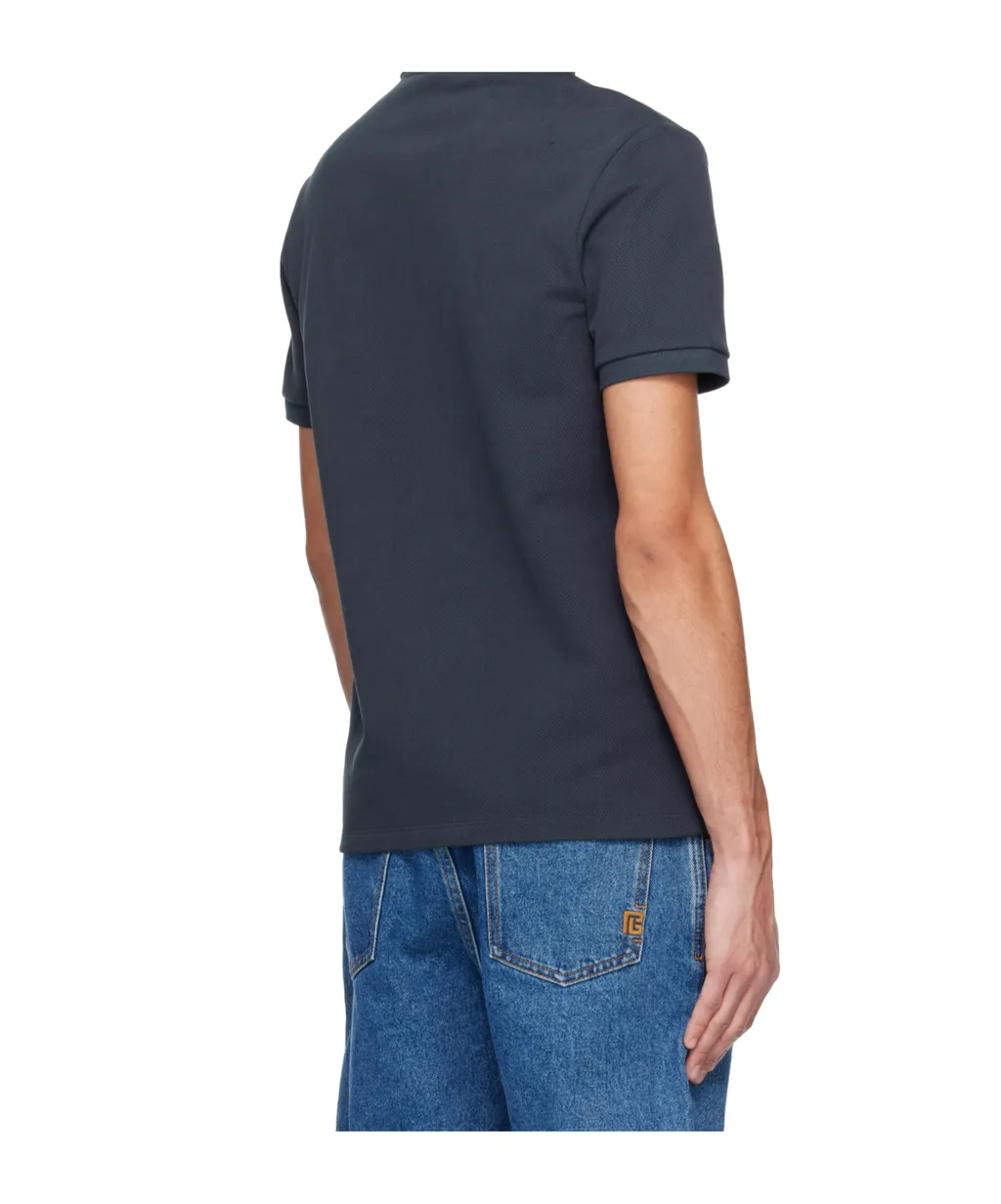 Balmain Logo Embroidered Short-Sleeve Polo Shirt