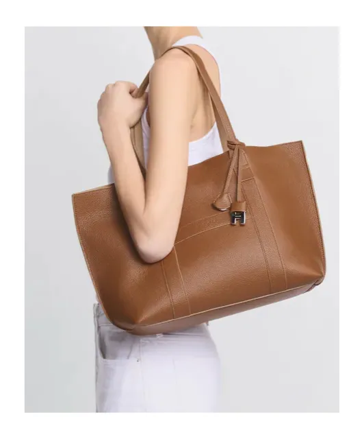 Hogan Hanging Accent Script Top Handle Bag