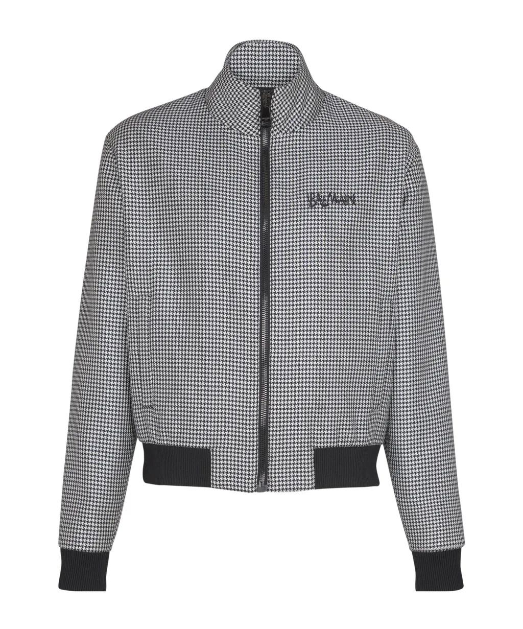 Houndstooth Wool Jacket