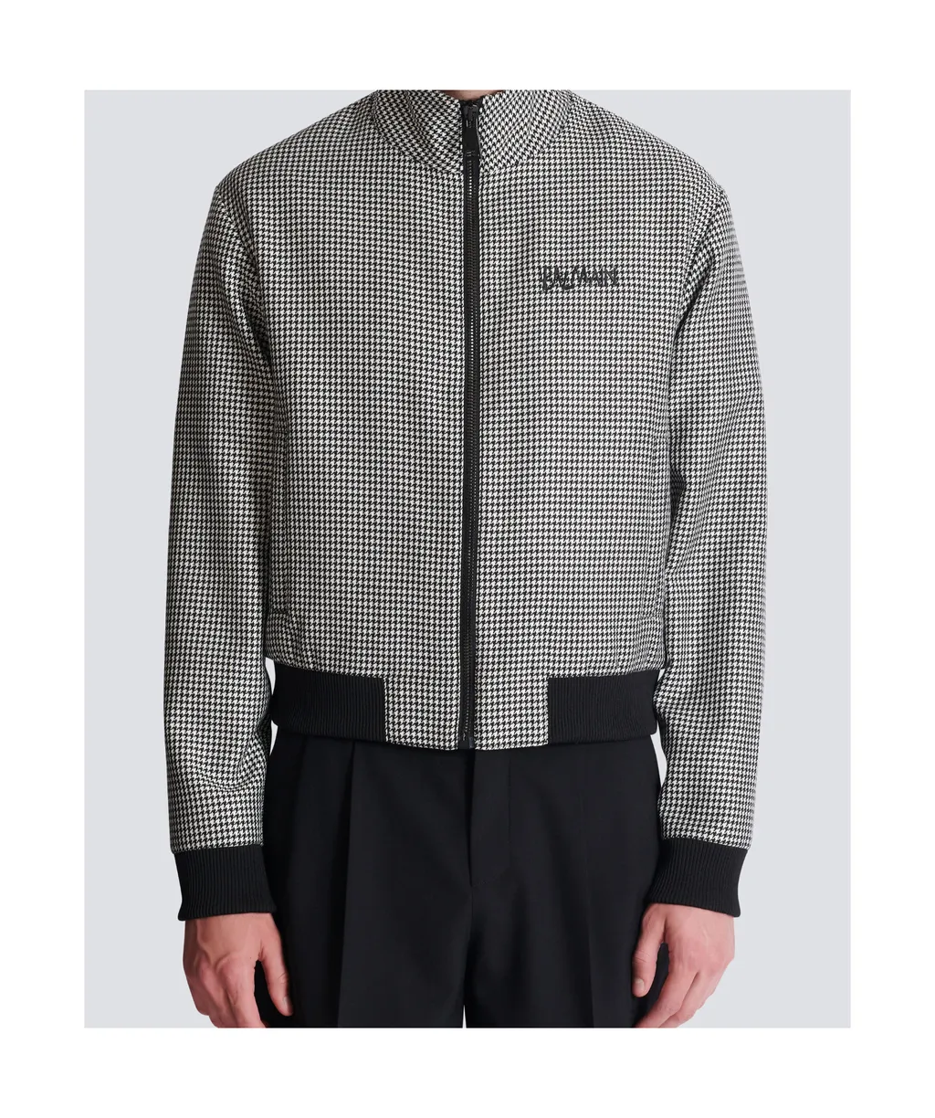 Houndstooth Wool Jacket