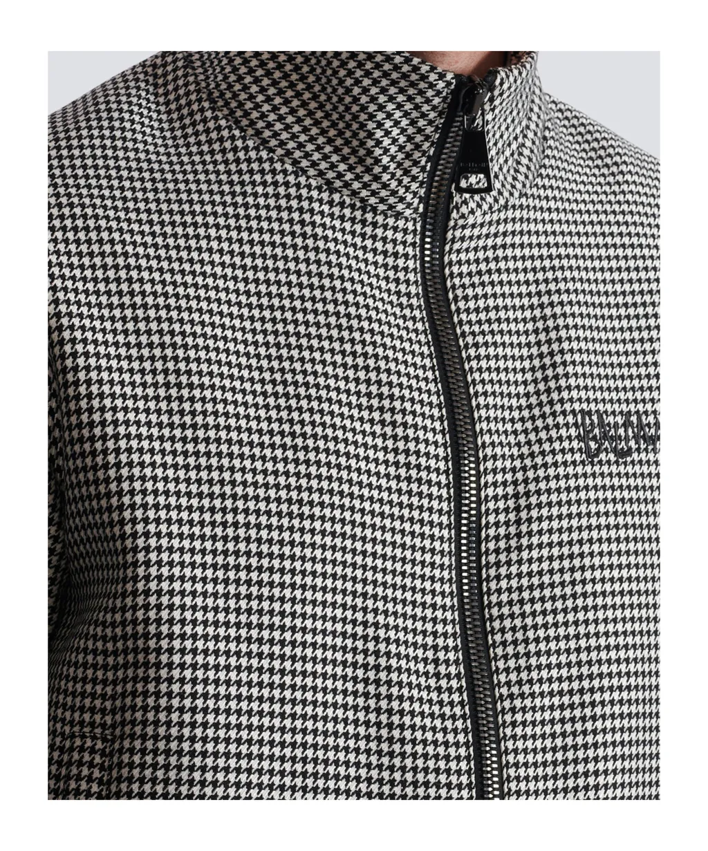 Houndstooth Wool Jacket