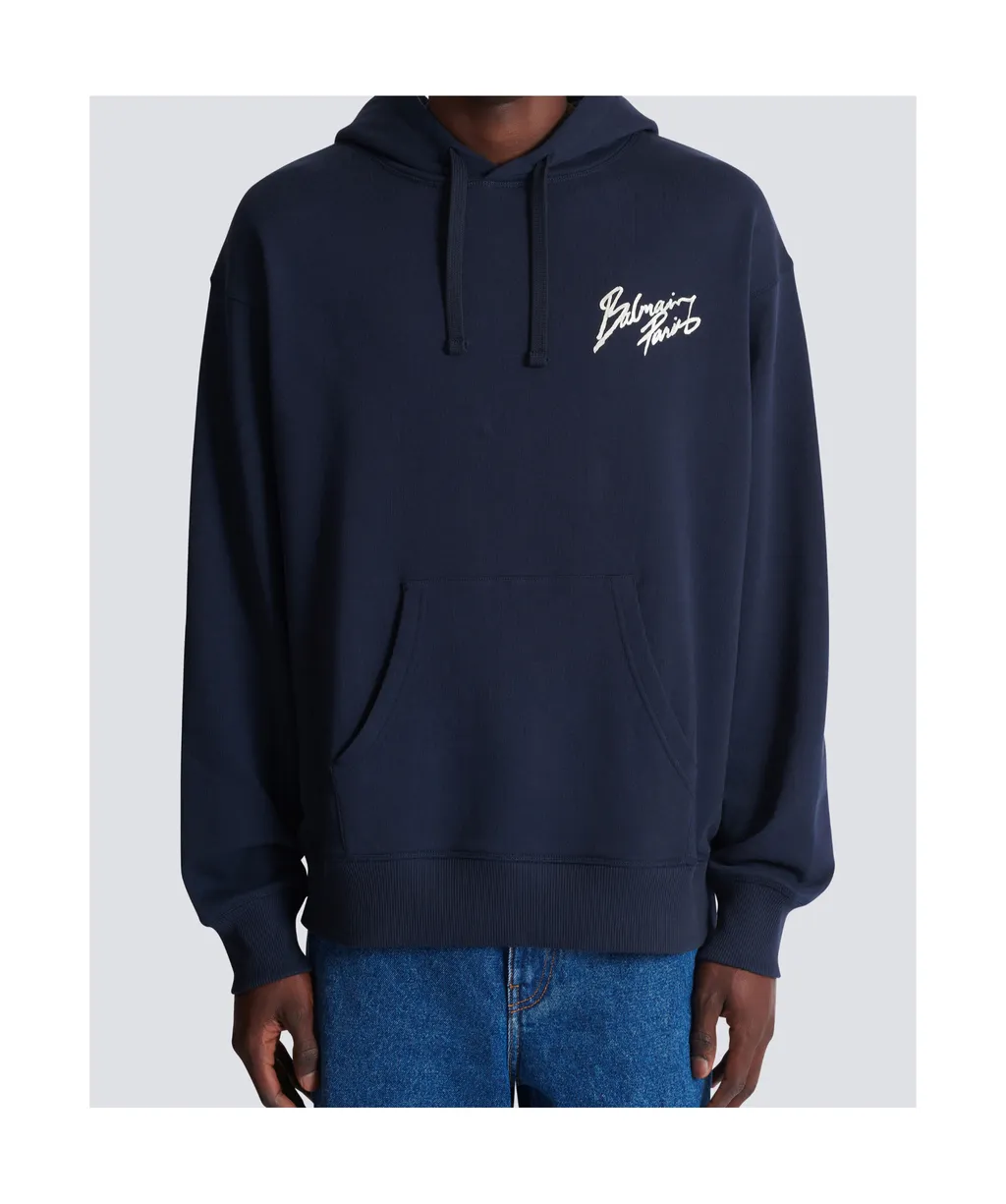 Balmain Logo Printed Hoodie