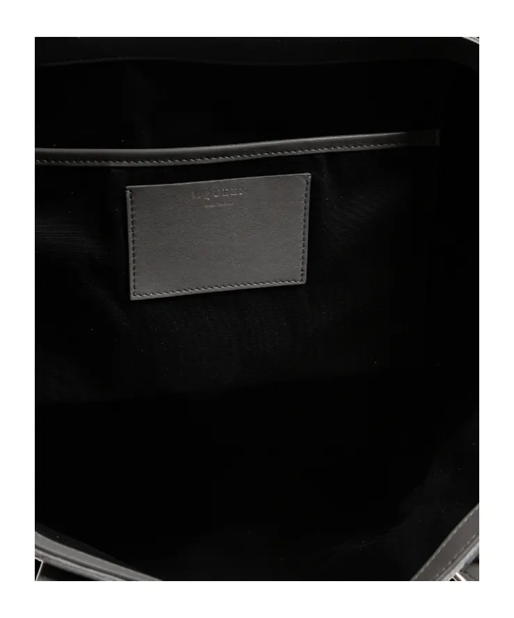 Alexander Mcqueen T-Bar Skull Printed Tote Bag