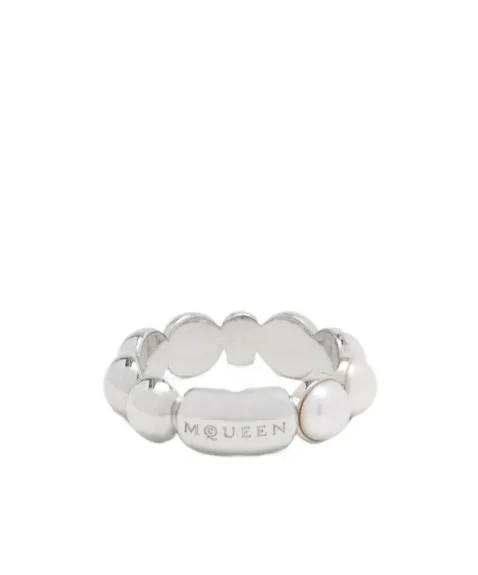 Alexander Mcqueen Skull Embellished Ring