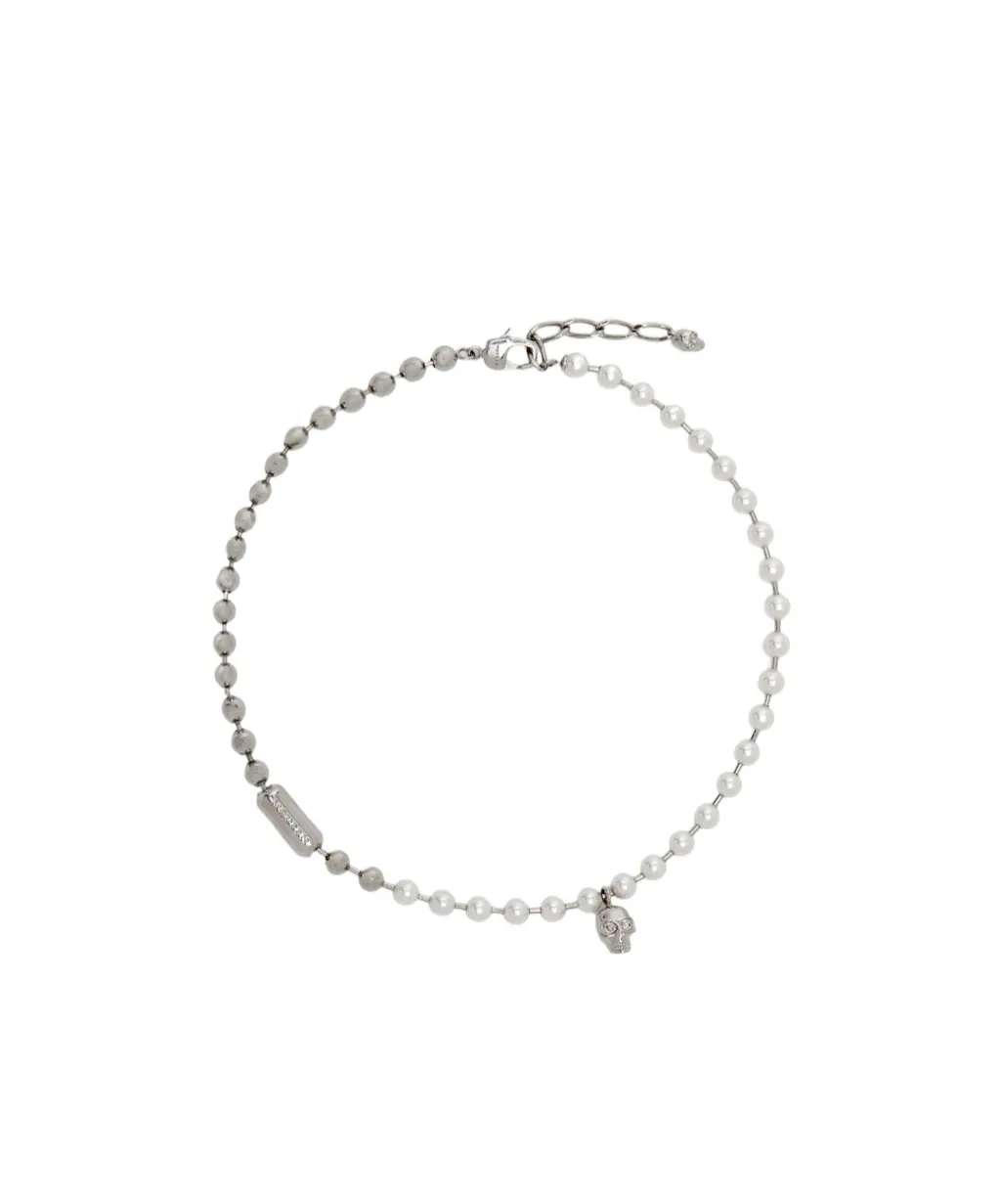 Alexander Mcqueen Skull Embellished Necklace