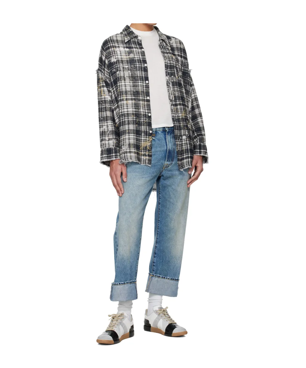 Rolled-Up Non-Stretch Jeans