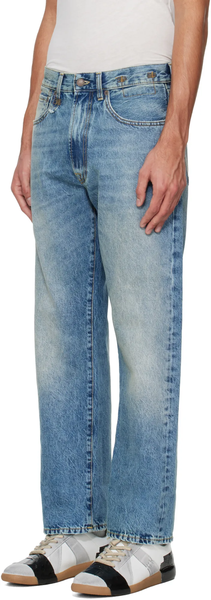 Rolled-Up Non-Stretch Jeans