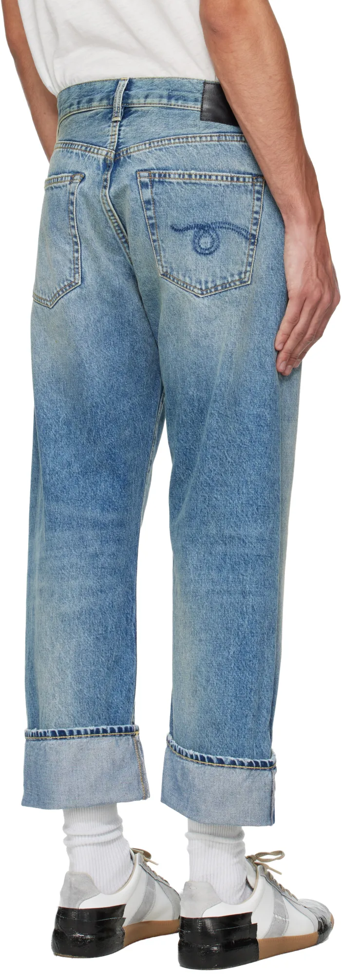Rolled-Up Non-Stretch Jeans