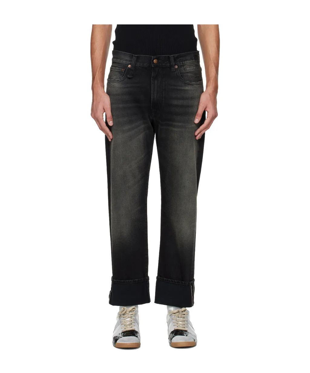 Non-Stretch Rolled-Up Jeans
