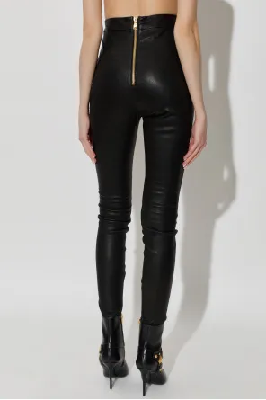 Balmain High-Waisted Skinny Trousers