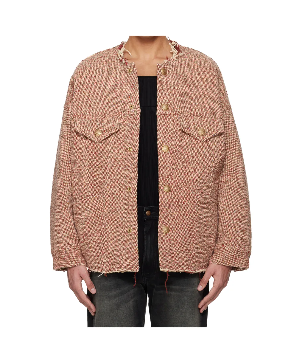 Wool Blend Tweed Coat