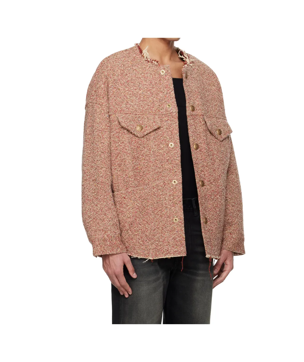 Wool Blend Tweed Coat