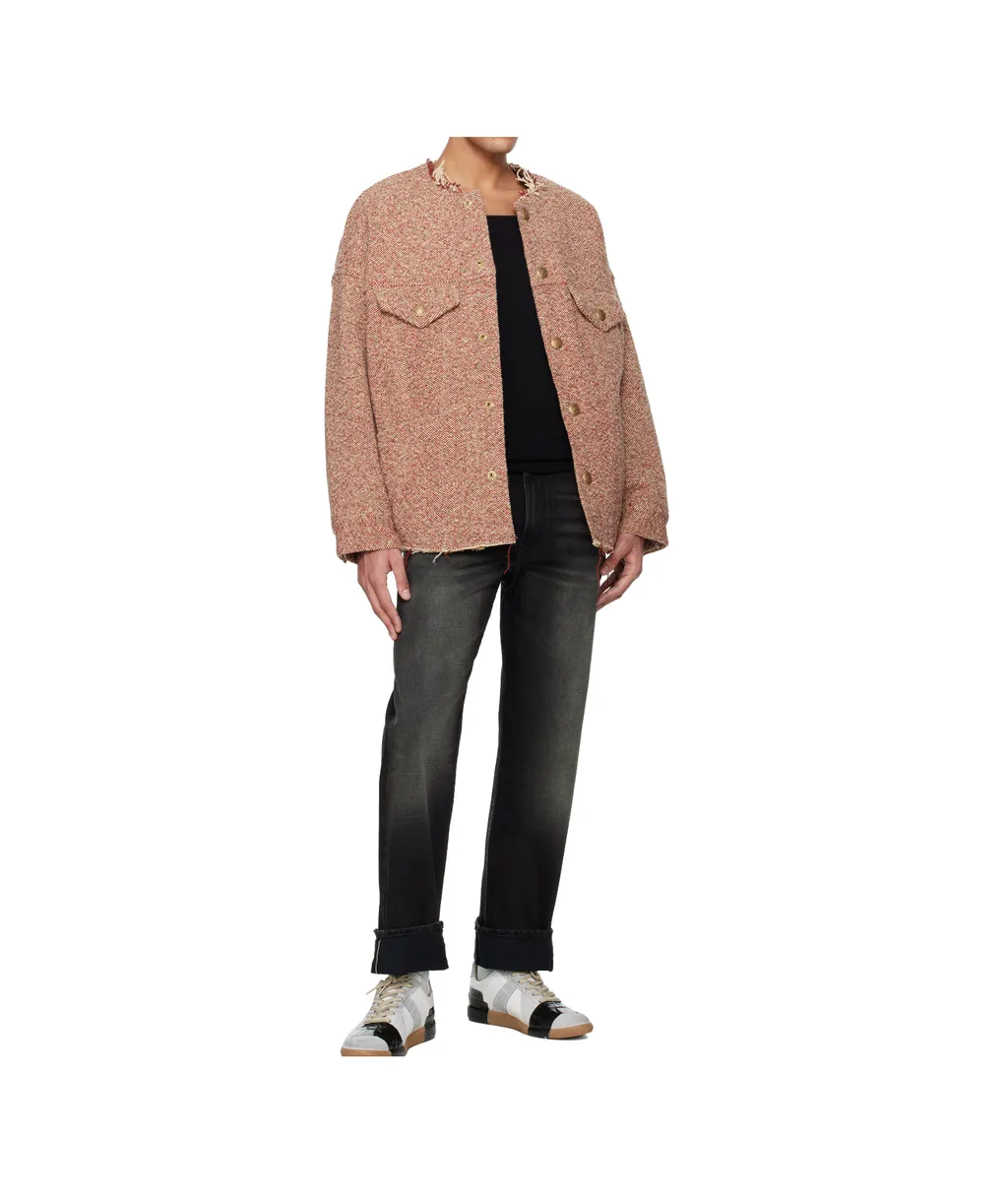 Wool Blend Tweed Coat