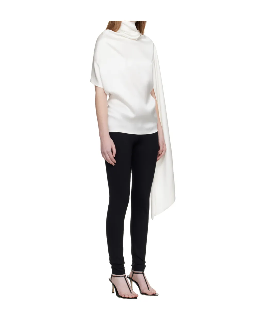 Asymmetrical Scarf Shirt