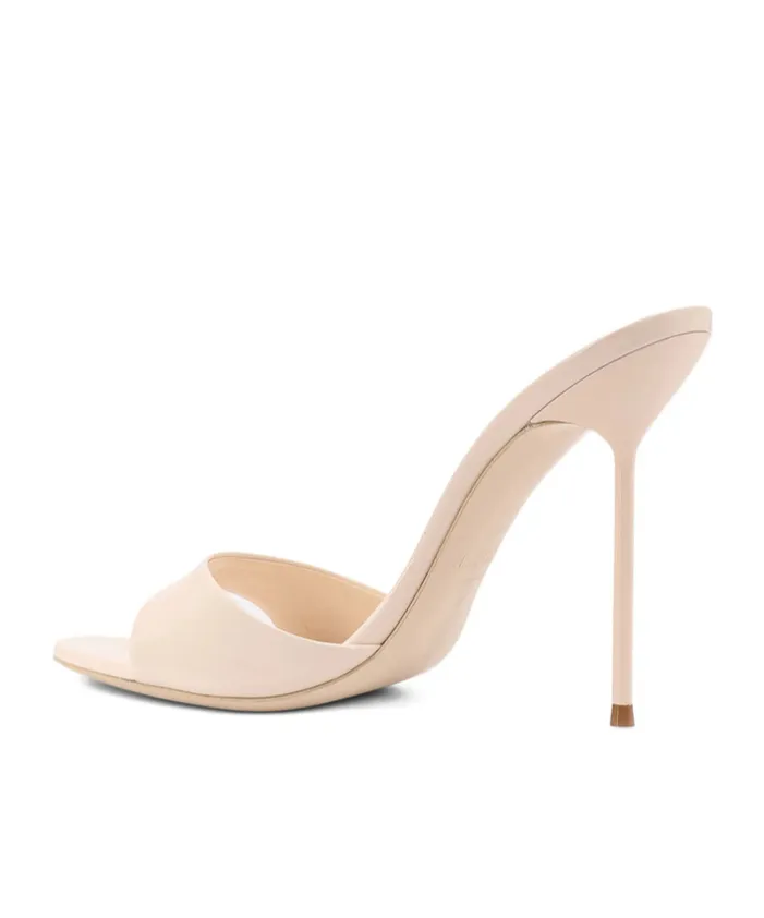 Round-Toed High-Heeled Sandals