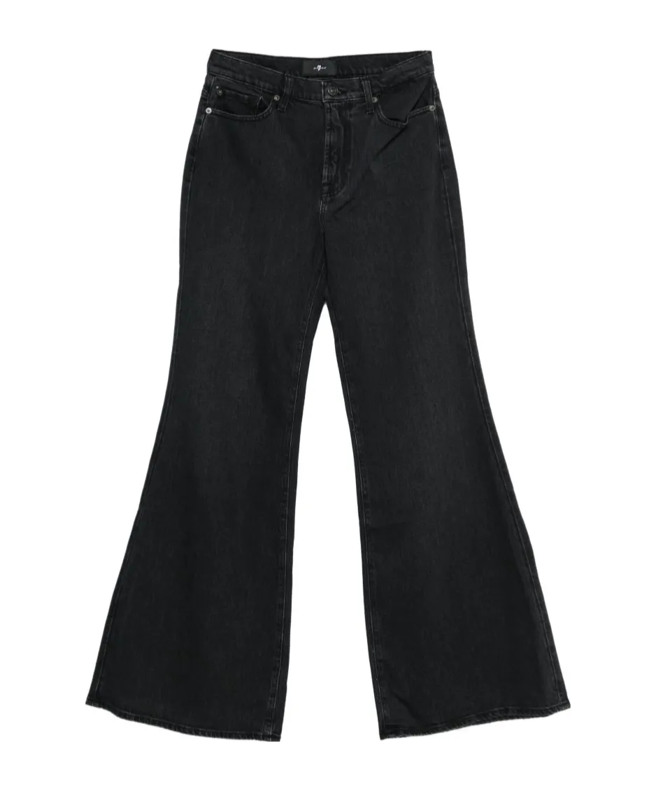 Logo Flared Jeans
