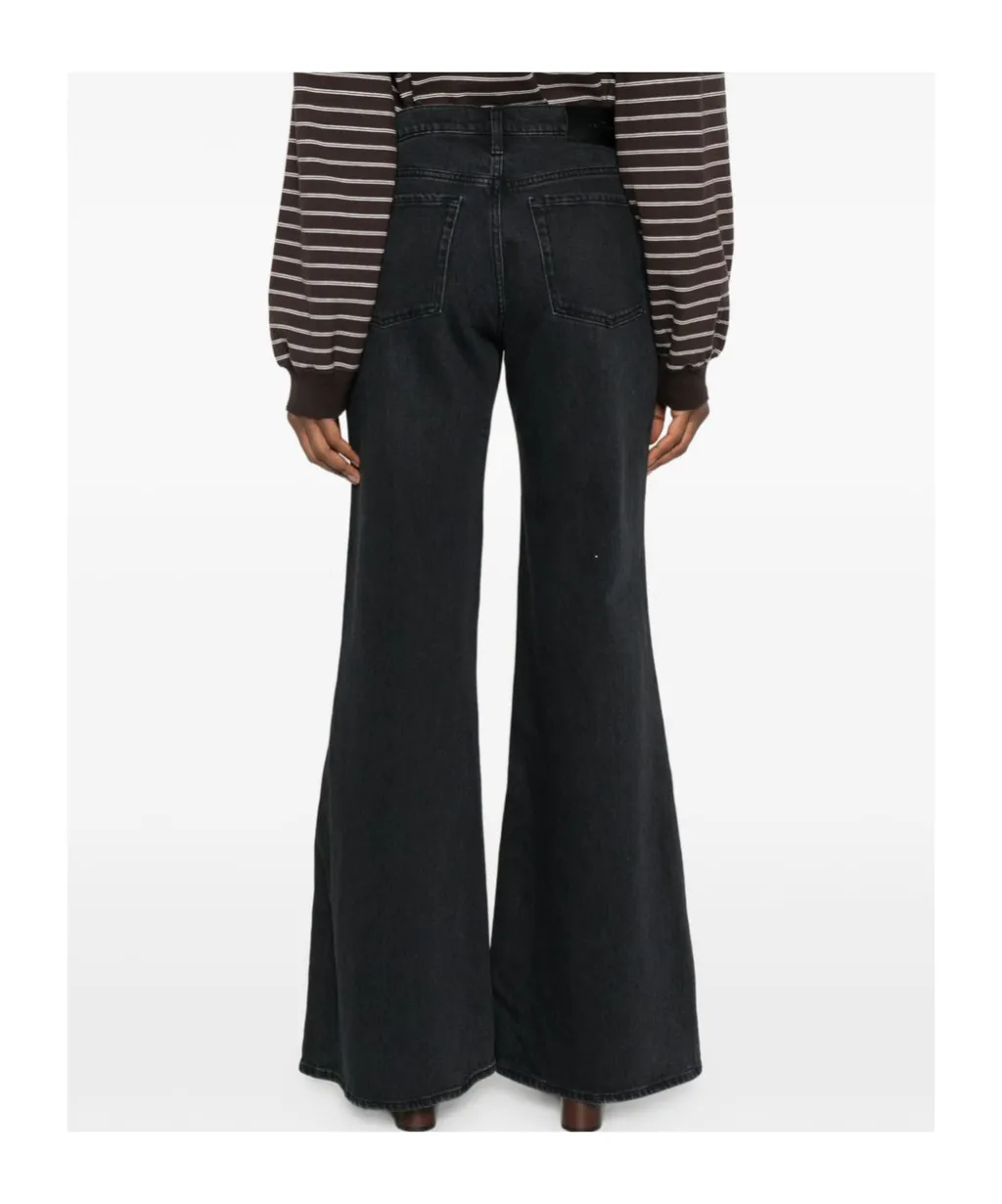 Logo Flared Jeans
