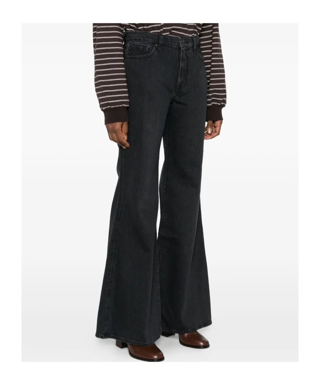 Logo Flared Jeans