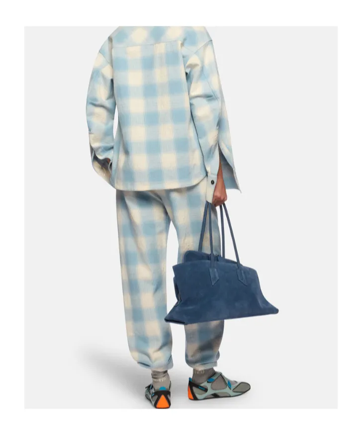 Light Blue And White Long Pant