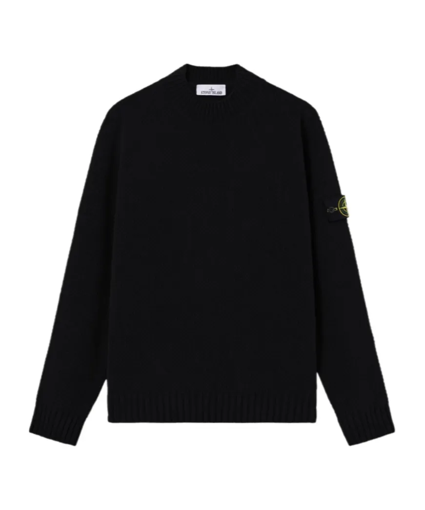 Stone Island Logo Patch Creweck Jumper