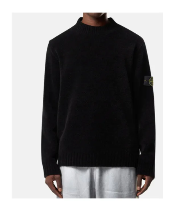 Stone Island Logo Patch Creweck Jumper