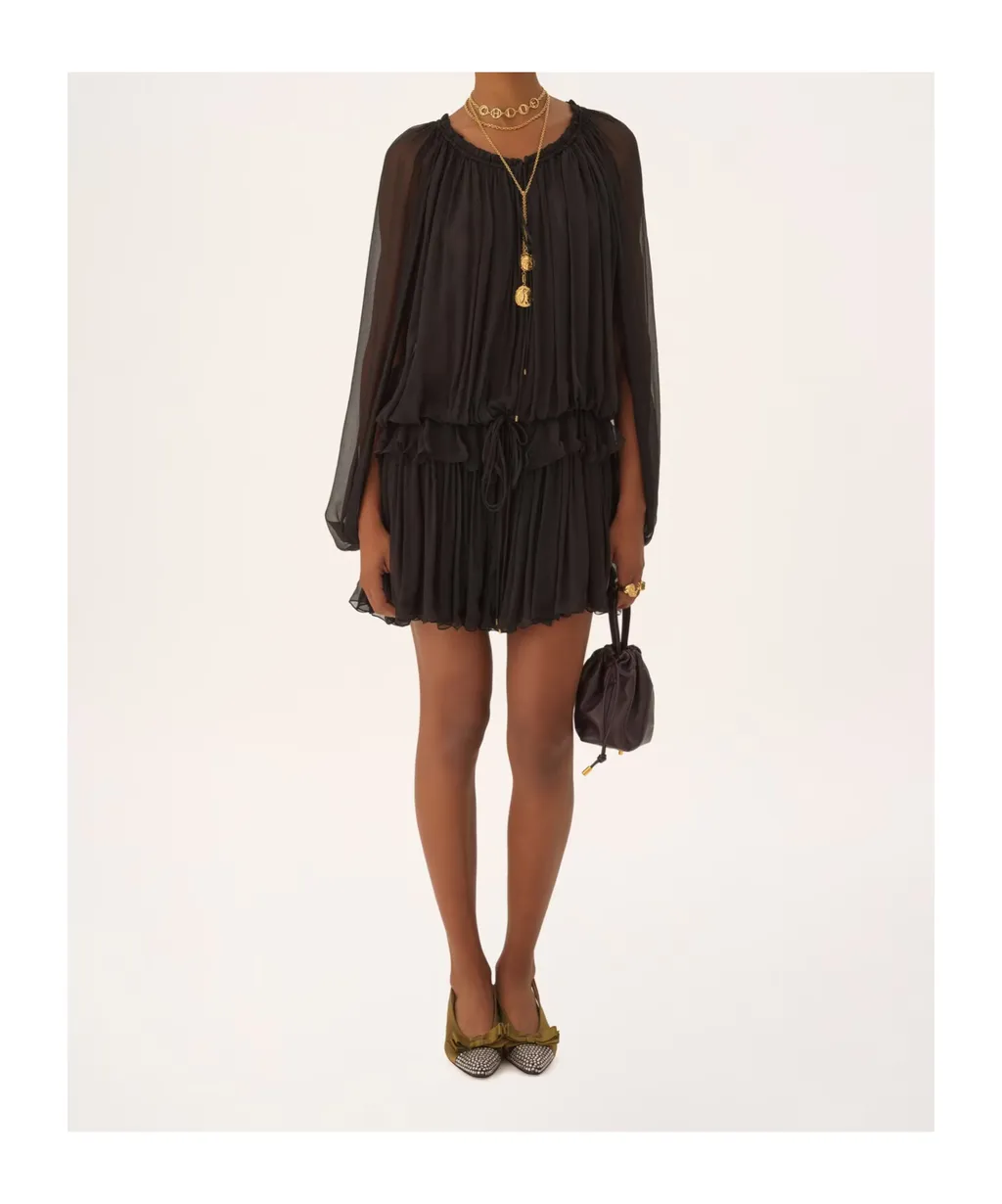 Long-Sleeved Mini Dress