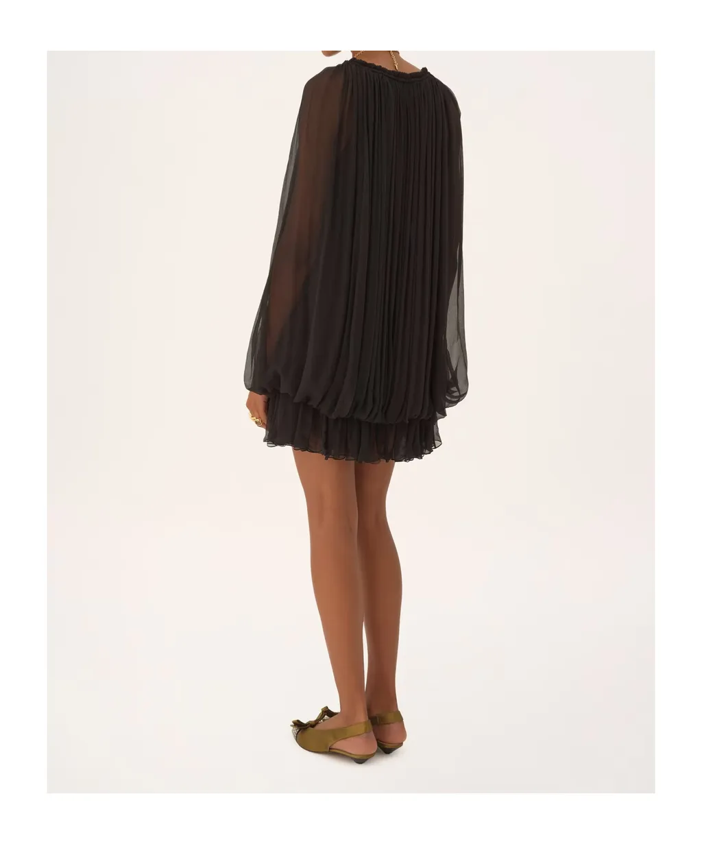 Long-Sleeved Mini Dress