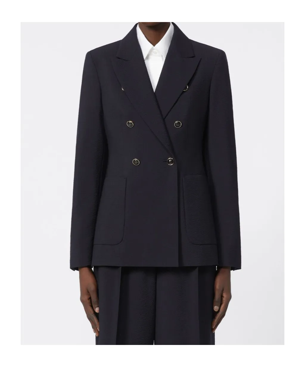 Wool Blend Seersucker Suit Jacket