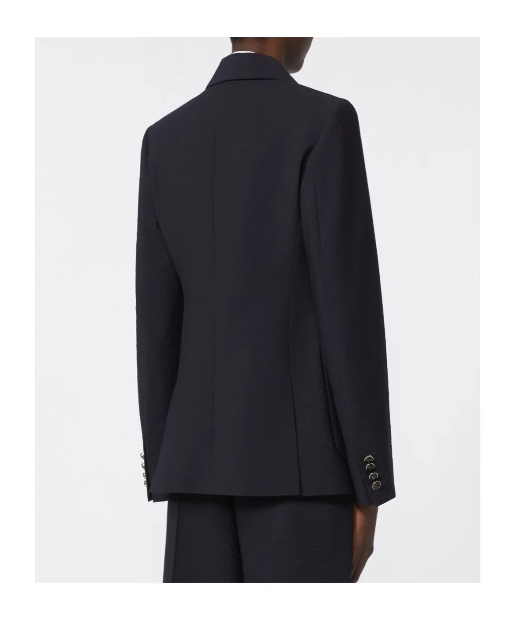Wool Blend Seersucker Suit Jacket